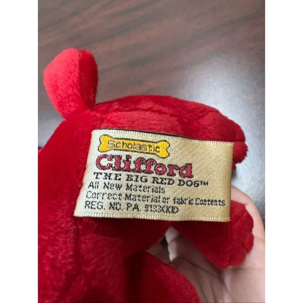 Vintage Clifford The Big Red Dog Plush Christmas Ornament